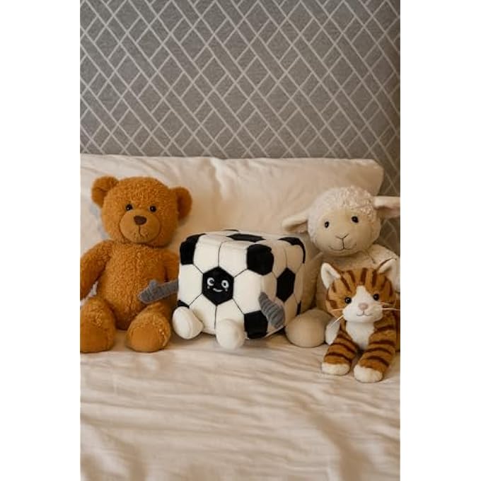 MGM Toy - Squarepal - Football - Anti-Stress Plush - 193616 - Memory Foam - Gadget - Gift - Sports - Rehabilitation - Anxiety - Sensory Toy - From 2 Years - Image 3