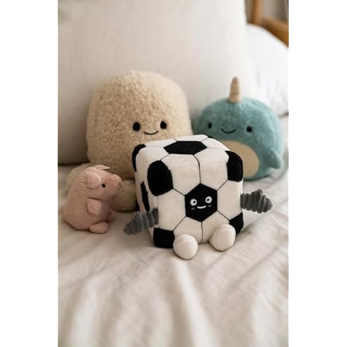 MGM Toy - Squarepal - Football - Anti-Stress Plush - 193616 - Memory Foam - Gadget - Gift - Sports - Rehabilitation - Anxiety - Sensory Toy - From 2 Years - Image 2