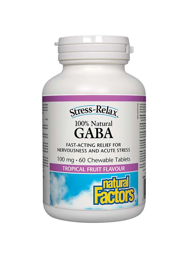 Natural Factors GABA, 100 mg, 60 Chewable Tablets - pzsku/Z2F50306EBB7C22C4B175Z/45/_/1671170941/a7e78283-3c16-4c79-bc34-6b6d0e4e4b17