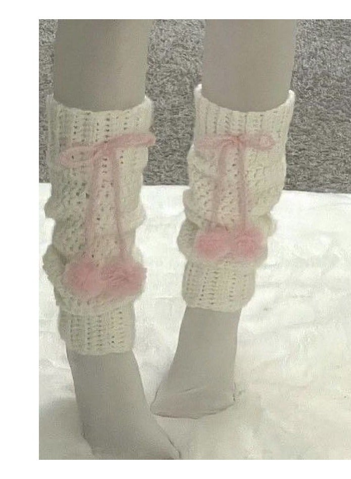 دفايات ساق حريمي  صوف شتوي كروشية