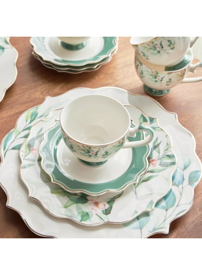 Centrepoint طقم عشاء 20 قطعة من خزف نيو بون فاخر – أواني طعام فاخرة تكفي 4 أشخاص | يشمل أطباق عشاء وأطباق جانبية وأوعية وأكواب – تصميم أنيق وعصري – آمن للغسالة والمايكروويف – مثالي للاستخدام اليومي والمناسبات الخاصة - Image 2