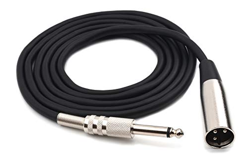 Devinal Unbalanced XLR Male to 1/4" Inch TS Mono Male Plug Audio Connector, 6.35mm to XLR Cable for Amplifiers, Instruments etc.[6 Feet] - Image 5