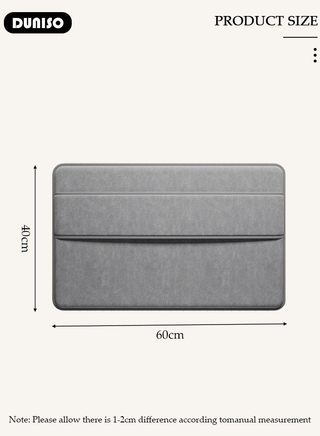 DUNISO Thickened Memory Foam Bath Mat, Highly Absorbent Bathroom Carpet, Non Slip Soft Bathroom Rugs, Machine Washable Quick-Dry Foot Mat, Easy to Clean Mat for Kitchen Bathroom Floors - Image 4