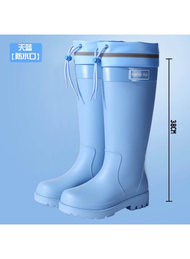 New Fashion Women's Shoes For Extra High Women's Outdoor Rainforest  And Water-wading Shoes, Height-increasing Waterproof Women's Water Shoes