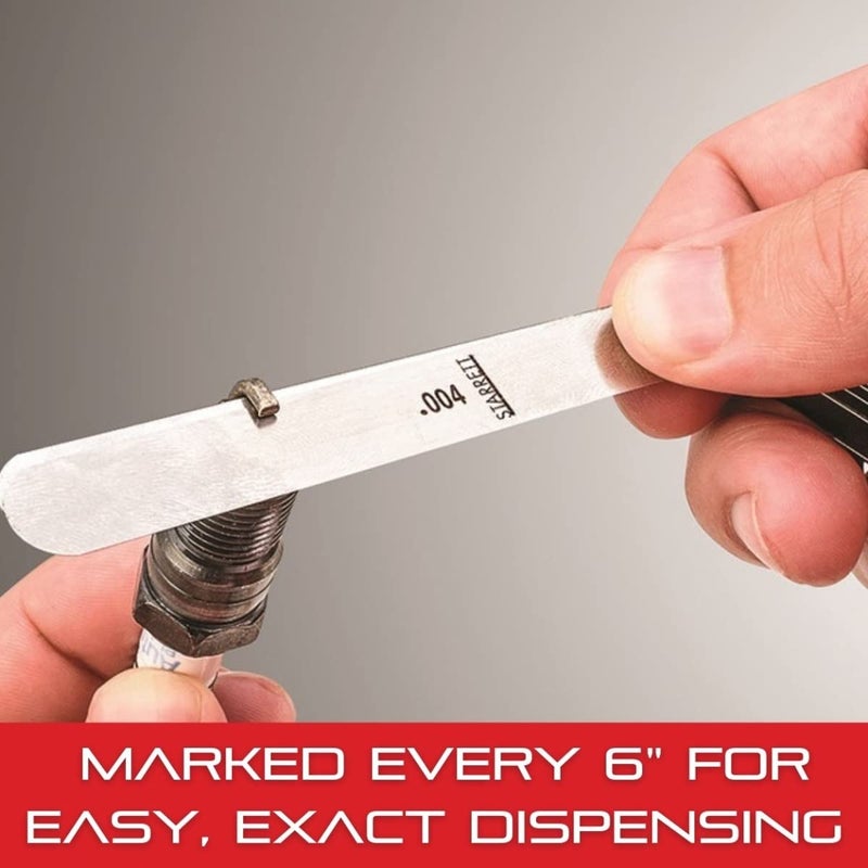 Starrett Starrett Tempered Steel Thickness Gauge or Feeler Stock in Rolls with Straight Leaves Type  Ideal for Carpenters and Home Improvement  25 x 050 Size of Leaves 00015 Thickness  6661 12  - Image 5
