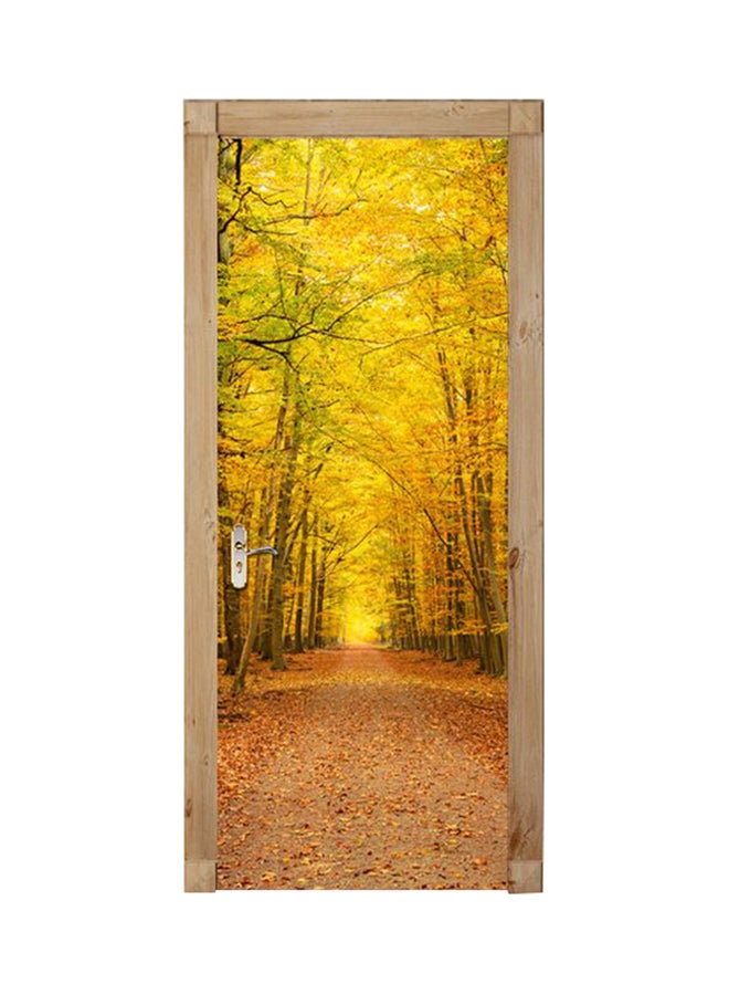 إسكدنيا ملصق جداري ثلاثي الأبعاد بتصميم مجسم أصفر 77x200Ø³Ù†ØªÙŠÙ…ØªØ± - Image 1