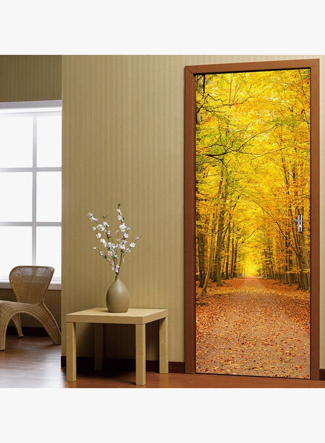 إسكدنيا ملصق جداري ثلاثي الأبعاد بتصميم مجسم أصفر 77x200Ø³Ù†ØªÙŠÙ…ØªØ± - Image 3