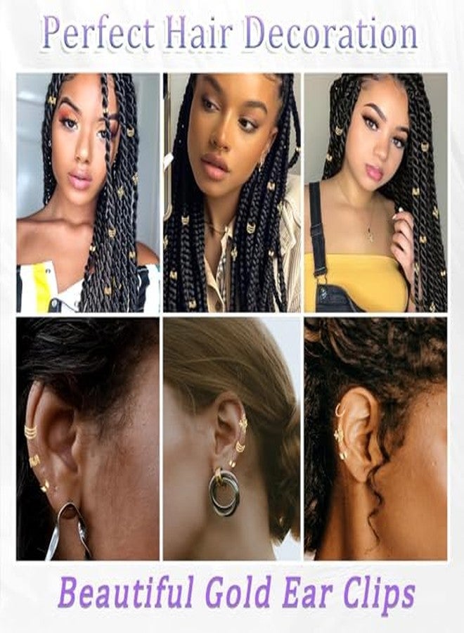 Buildcon 40 Pcs Hair Beads, Gold Hair Cuffs for Braids, Hair Beads for Women, Pearl Hair Accessories, Adjustable Gold Pirate Jewellery, Hair Jewel Accessories for Everyday Wear and Outdoor Activities - Image 2