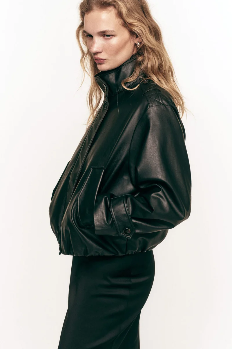 H&M Oversized coated jacket