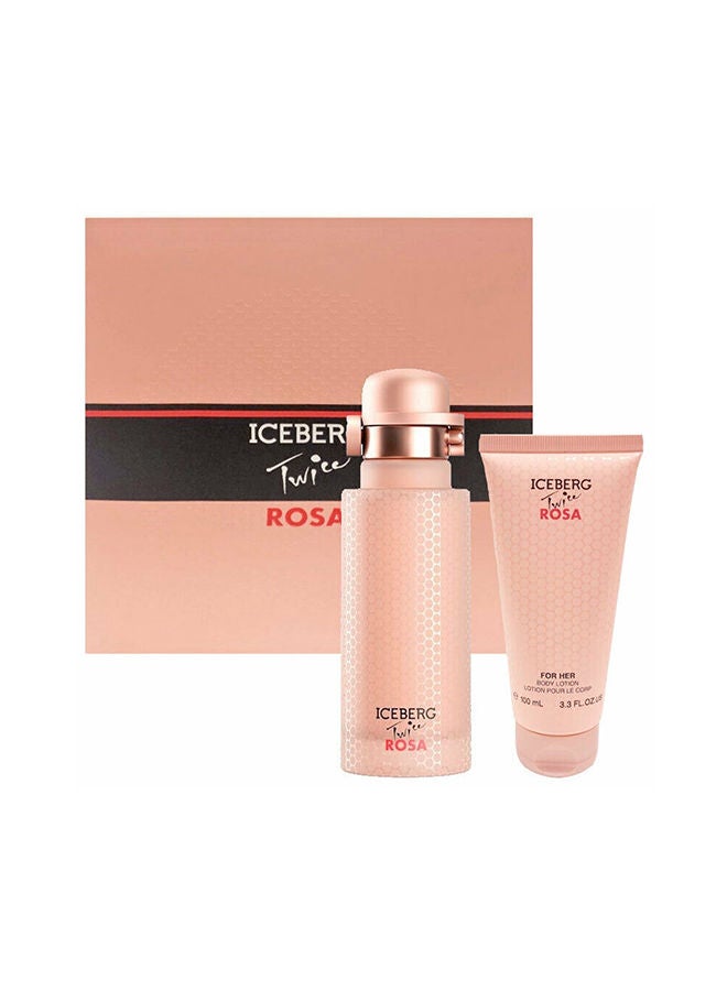 Iceberg Twice Rosa Women Edt 125Ml+100Ml Body Lotion