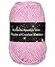 Esuikelut Pink Sparkly Knitting Yarn 15mm Round Hollow Yarn with Silver Sparkling Silver Metallic Crochet Thread - Image 2