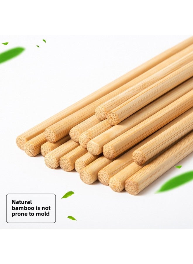 Direct Natural Bamboo Chopsticks Household Hotel Chopsticks No Paint No Wax Bamboo Chopsticks LOGO-Specifications:45cm Carbonized Belt Section  - Image 1