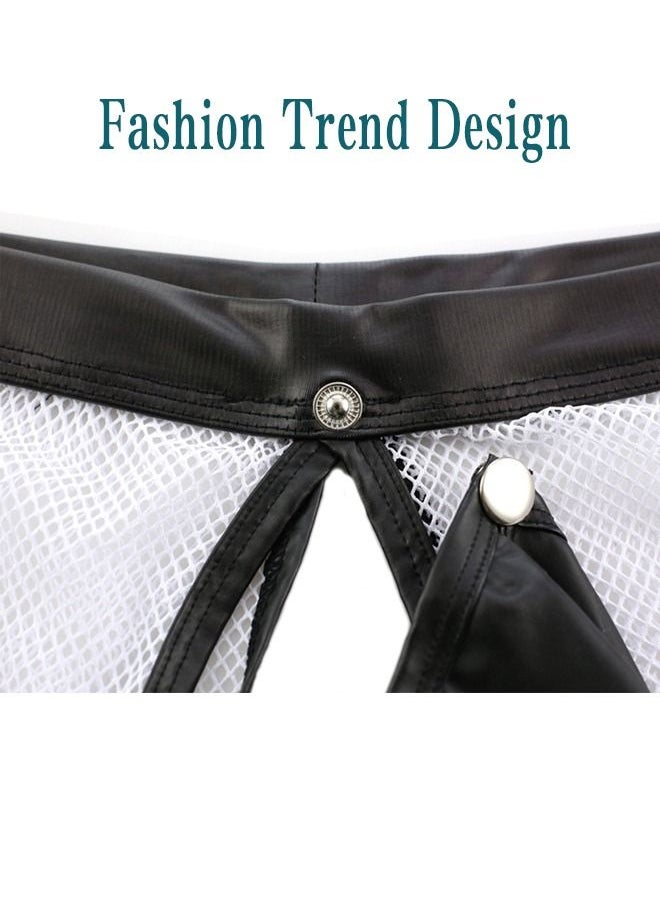 Generic - 1 Pcs Men's Underwear See-through Fishnet Boxer Briefs Mesh Trunks Boxer Briefs for Men See Through Mesh Enhancing Pouch Underwear Cool Design Breathable Hot Mesh Underwear - Image 1