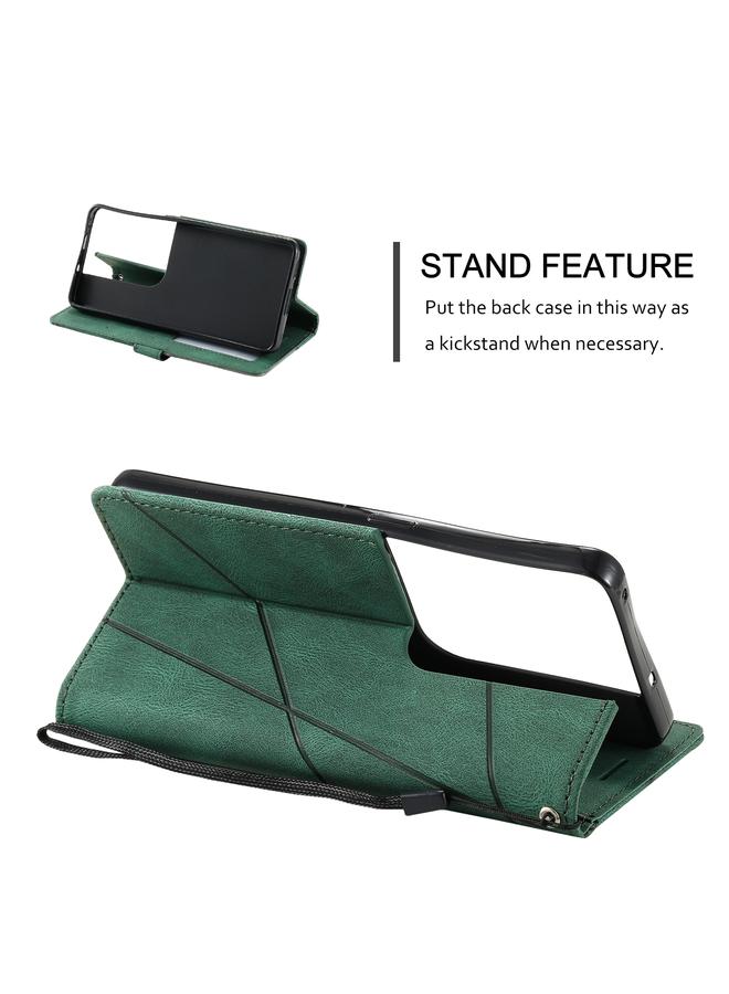 S-TOP Case For OPPO Reno8 Skin Feel Splicing Leather Phone Case - Image 4