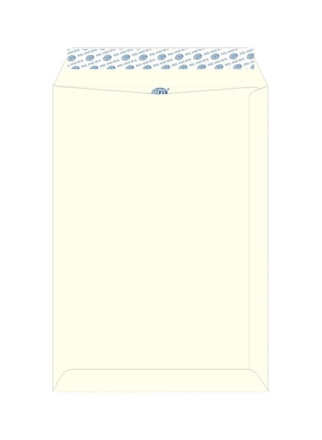 FIS Color Envelopes, Peel & Seal, C4 (324 x 229 mm), Ivory, 100 GSM, 25 Pieces - Image 2
