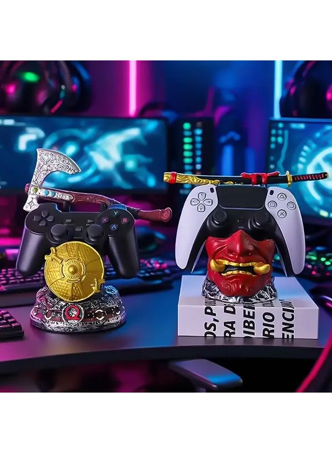 Creative Anime God Of War Throne Game Controller Stand Resin Material Compatible With PS4 PS5 NS Pro Controller Gaming Controller Display Base Anime Themed Decoration Perfect Gift For Anime Gaming Enthusiasts - Image 2