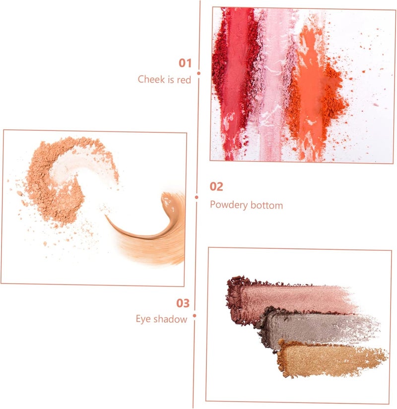 Angoily 6pcs 4 Eye Shadow Box Eyeshadow Empty Lipstick Storage Case Makeup Case Cosmetic Box Make up Travel, As Shown, 6x6cm - Image 3