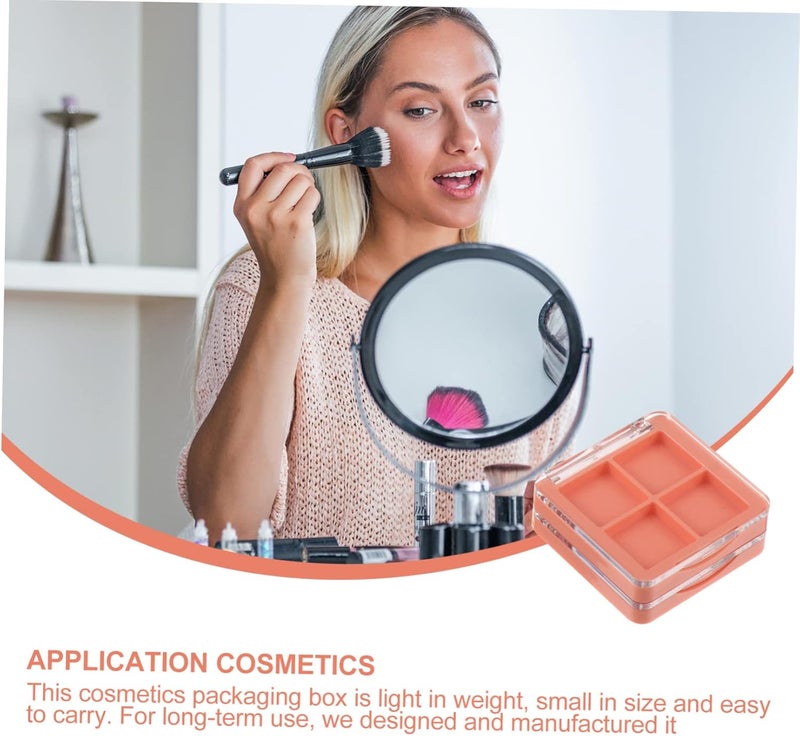 Angoily 6pcs 4 Eye Shadow Box Eyeshadow Empty Lipstick Storage Case Makeup Case Cosmetic Box Make up Travel, As Shown, 6x6cm - Image 4