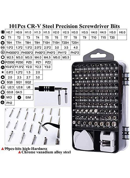 Niralasa Screw driver Tool kit set 115 in 1 Professional Precision Screwdriver Set Multipurpose Mobile Computer Laptop repair tool set kit Home repairing kit