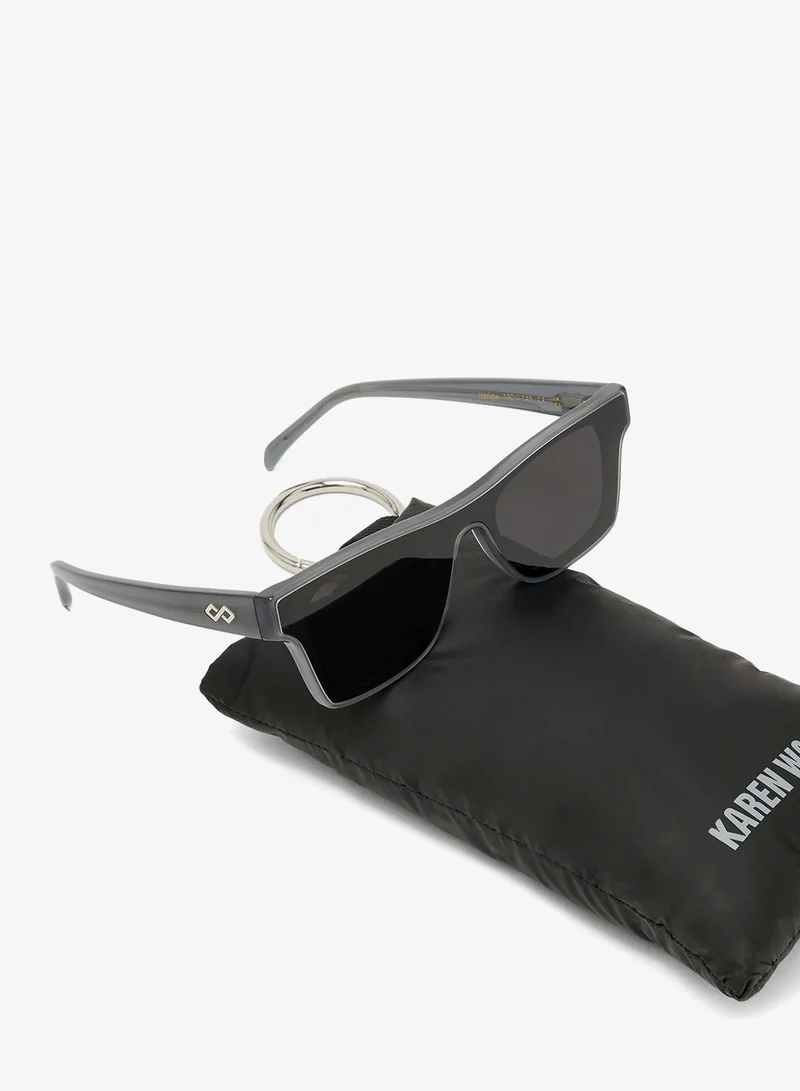 Karen Wazen  Harlow Reactangle Sunglasses for Women | Best Price UAE
