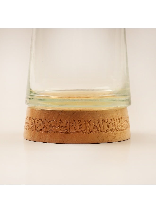 Homez Glass Vase Ramas Collection, 25*13*13Cm - Image 2