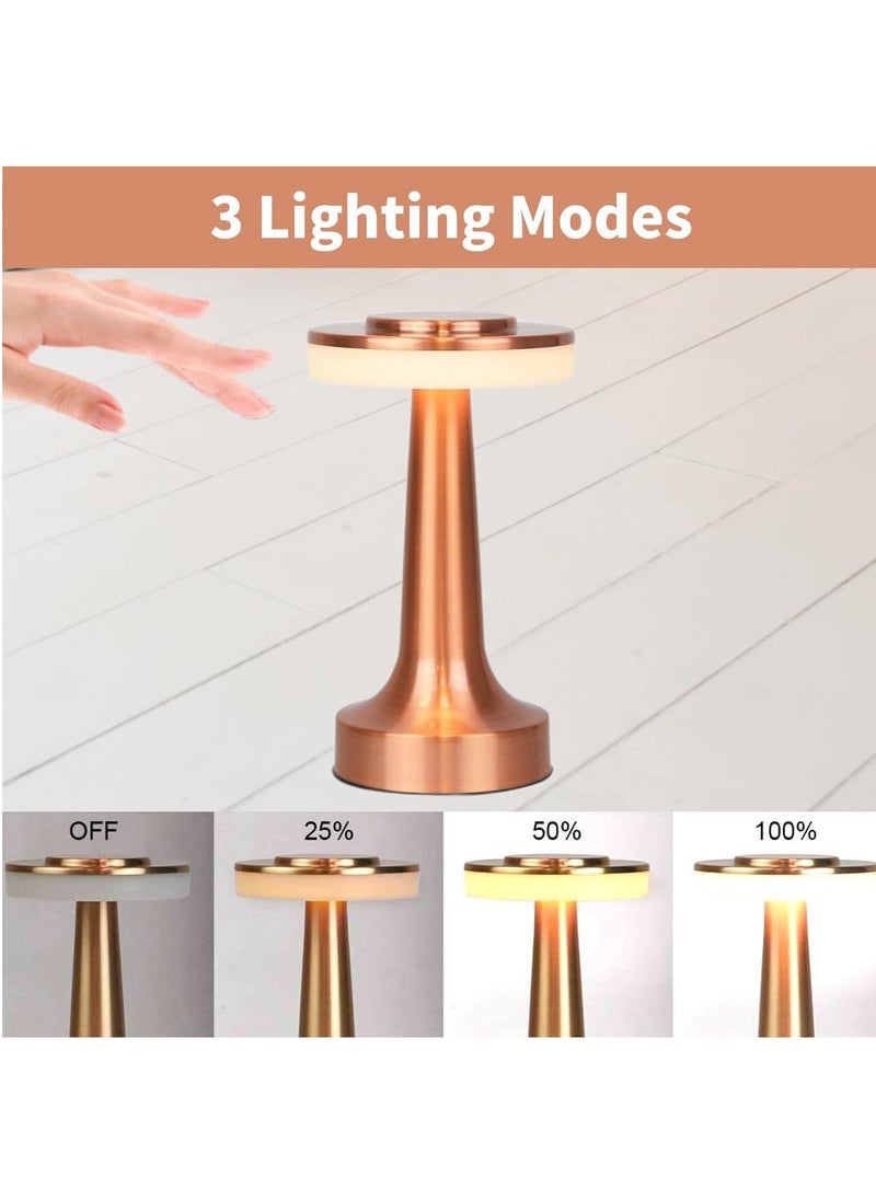 Happy Light - Rechargeable aluminum table lamp with classic design - Image 1