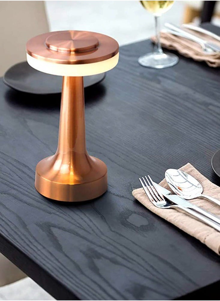 Happy Light - Rechargeable aluminum table lamp with classic design - Image 1