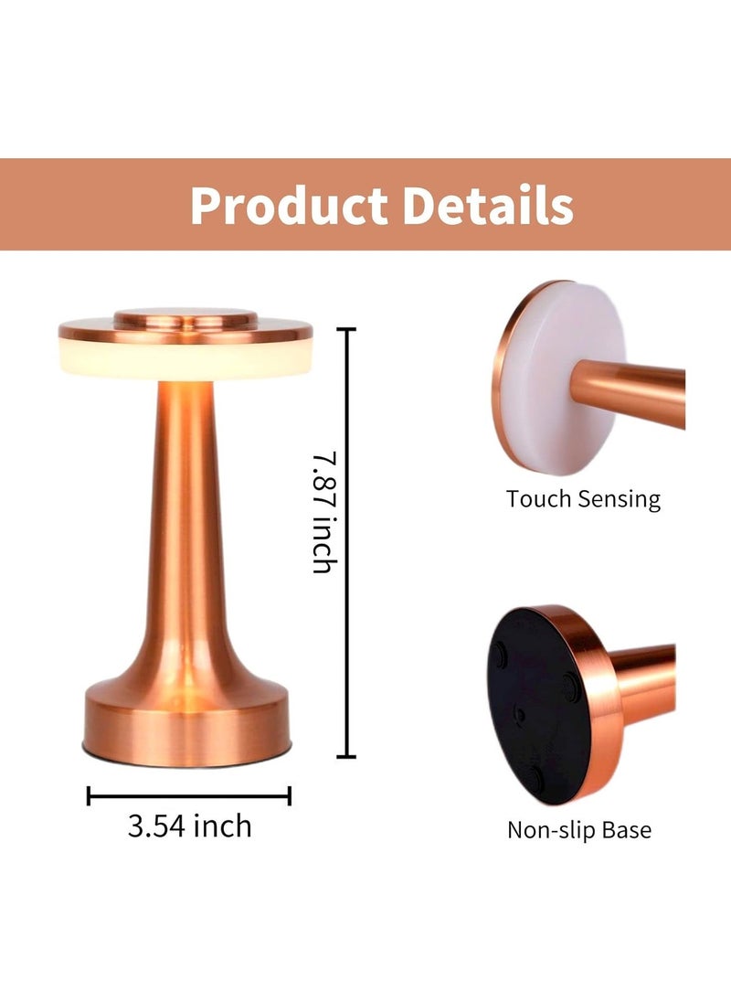 Happy Light - Rechargeable aluminum table lamp with classic design - Image 1