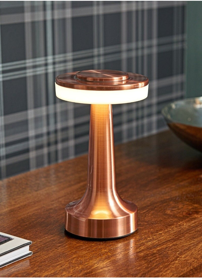 Happy Light - Rechargeable aluminum table lamp with classic design - Image 1