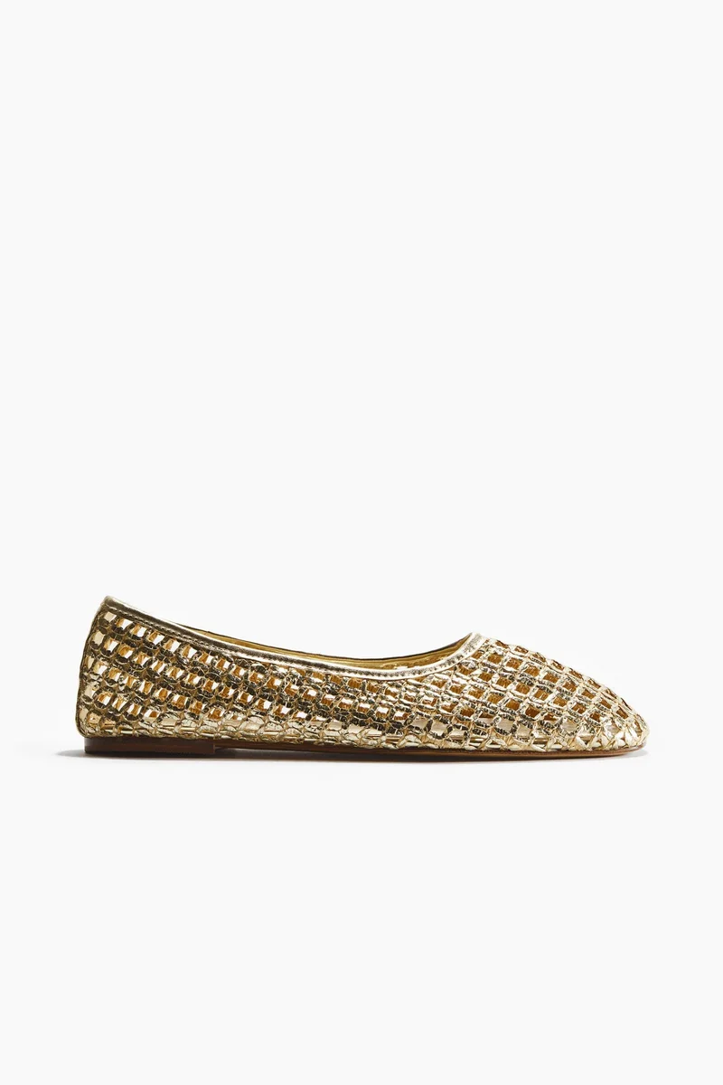 H&M Straw ballet flats