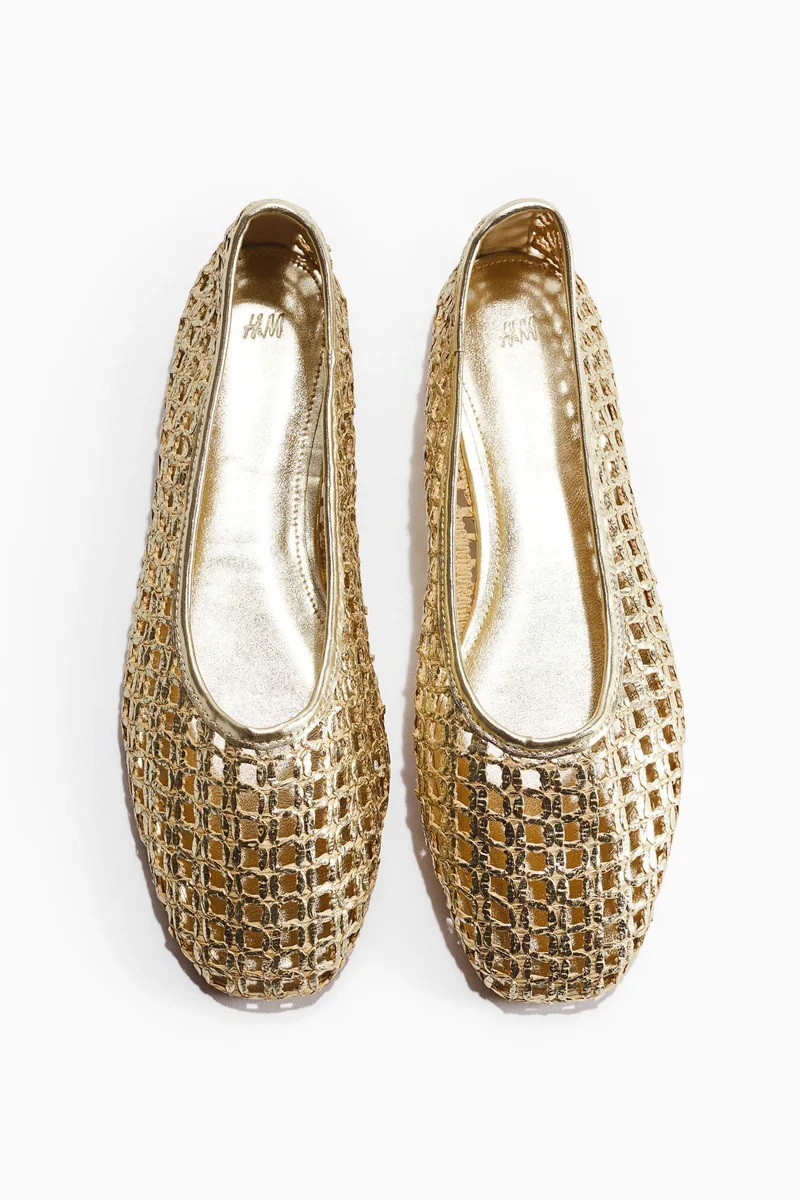 H&M Straw ballet flats