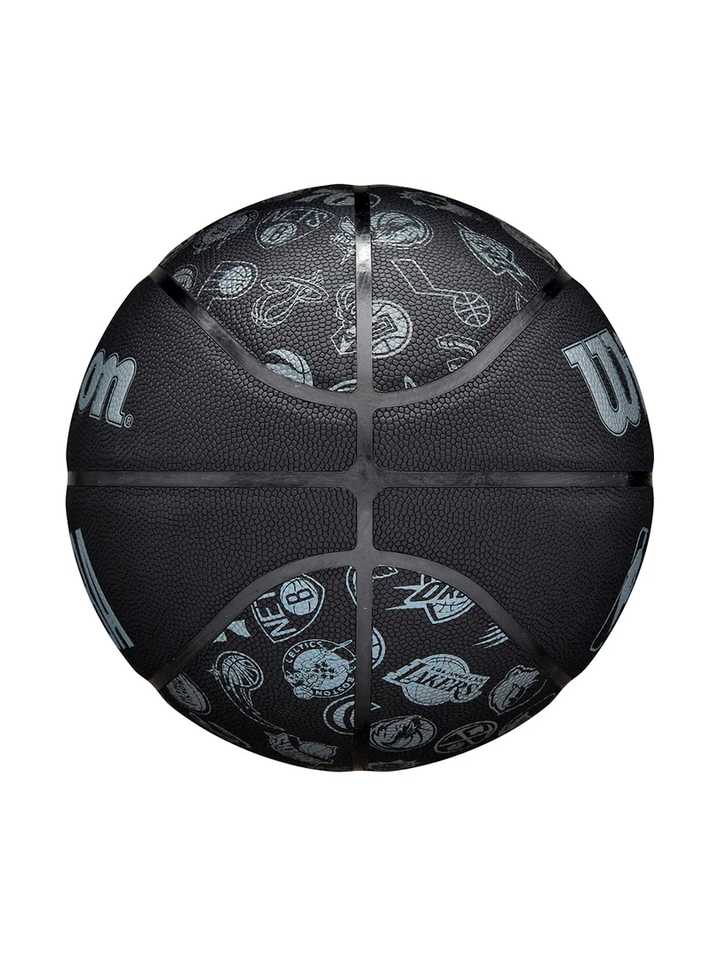 Wilson NBA Basketball All Teams - Size 7 for +12 years old and Adults - Black/Grey Matte