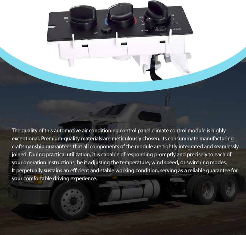 CULMKARI A/C Control Panel Climate Control Module for 2001-2005 Mack Ch613 cv713 - Image 5