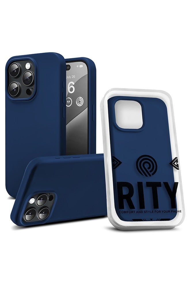 RITY iPhone 15 Pro Silicone Case – Premium Design with Ultra-Soft Touch, Shock-Resistant, Full Protection with Luxurious Microfiber Lining - Image 1