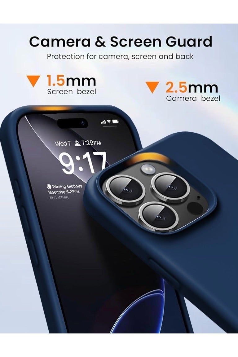 RITY iPhone 15 Pro Silicone Case – Premium Design with Ultra-Soft Touch, Shock-Resistant, Full Protection with Luxurious Microfiber Lining - Image 2