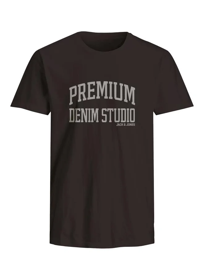 JACK & JONES Printed Crew Neck Regular Fit T-Shirt