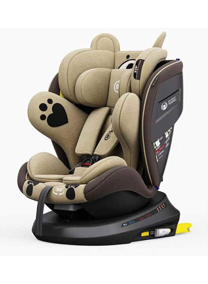 Kidilo 360 Rotation Isofix Car Seat Designed Specifically for Child Safety, Padded Cabotne, Perfect Choice for Families on the Go