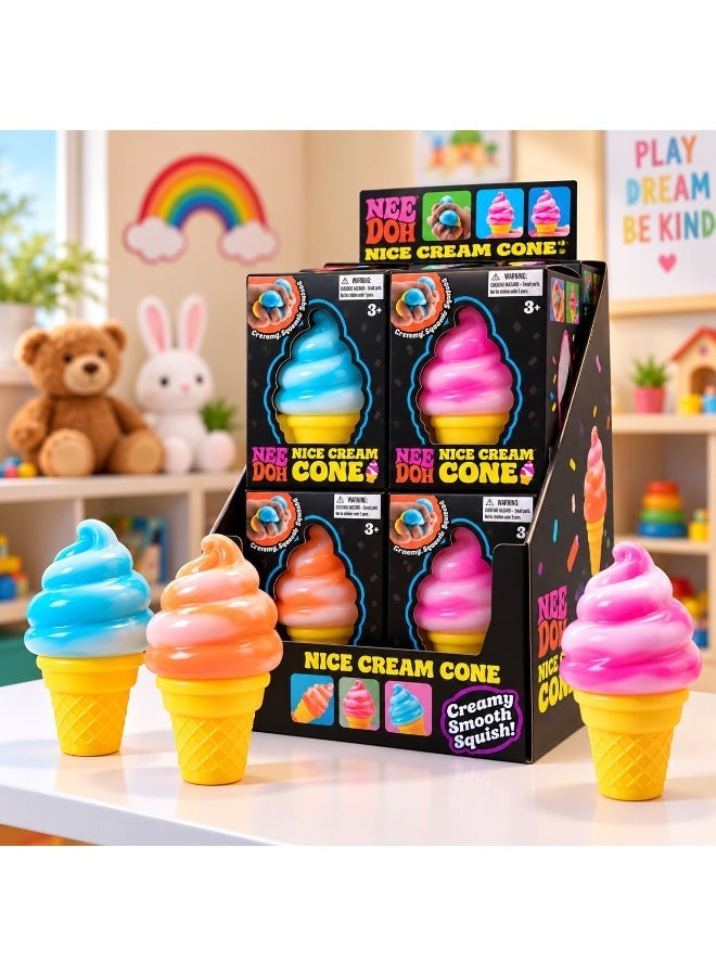 M.A&F's 1pc Random Needoh Ice Cream Cone squishy - Sensory Squeeze Toy - Image 2