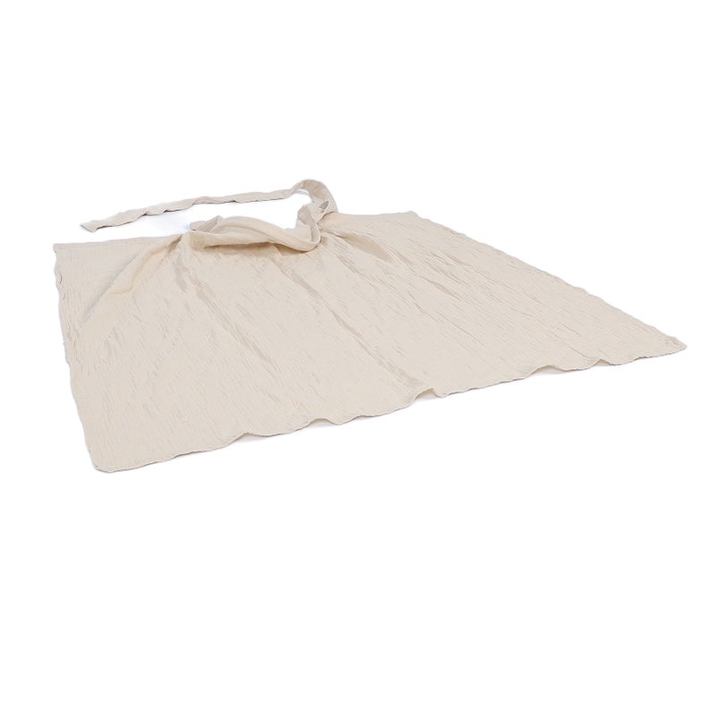 Nursing Cover Cotton Breathable Double Layers Nursing Shawl Breastfeeding Poncho for Baby Breastfeeding Grey - Image 2