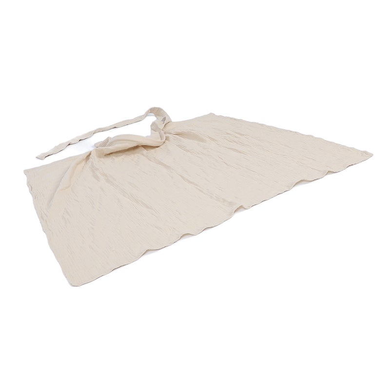 Nursing Cover Cotton Breathable Double Layers Nursing Shawl Breastfeeding Poncho for Baby Breastfeeding Grey - Image 3