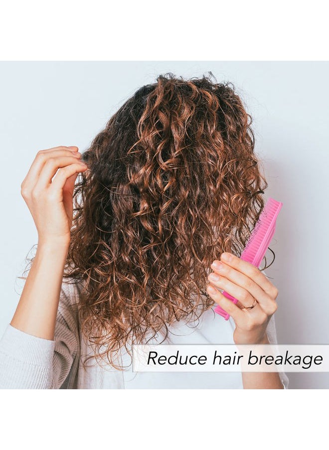 Allegro Combs 3-Row Detangling Comb #70, Light pink - Perfect for Women Curly Hair Stylists, Curl Defining, Made in USA, 1 Piece  - Image 5