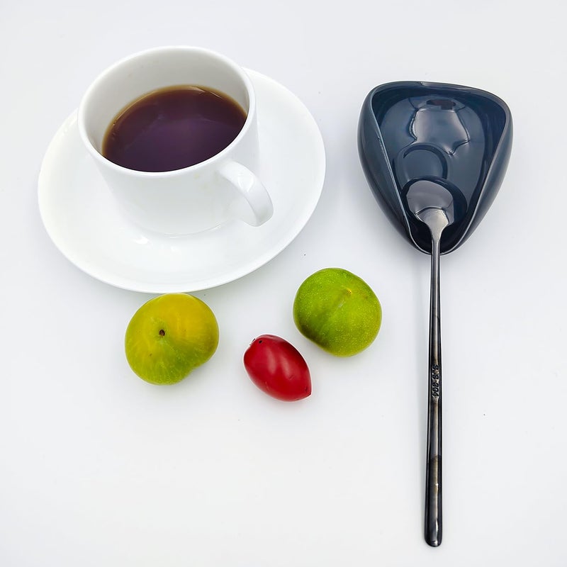 PFCTRJR Ceramic Spoon Rest, Mini Coffee Spoon Holder for Coffee Tea Spoons Stirrers, Coffee Station Decor Coffee Bar Accessories - Image 2