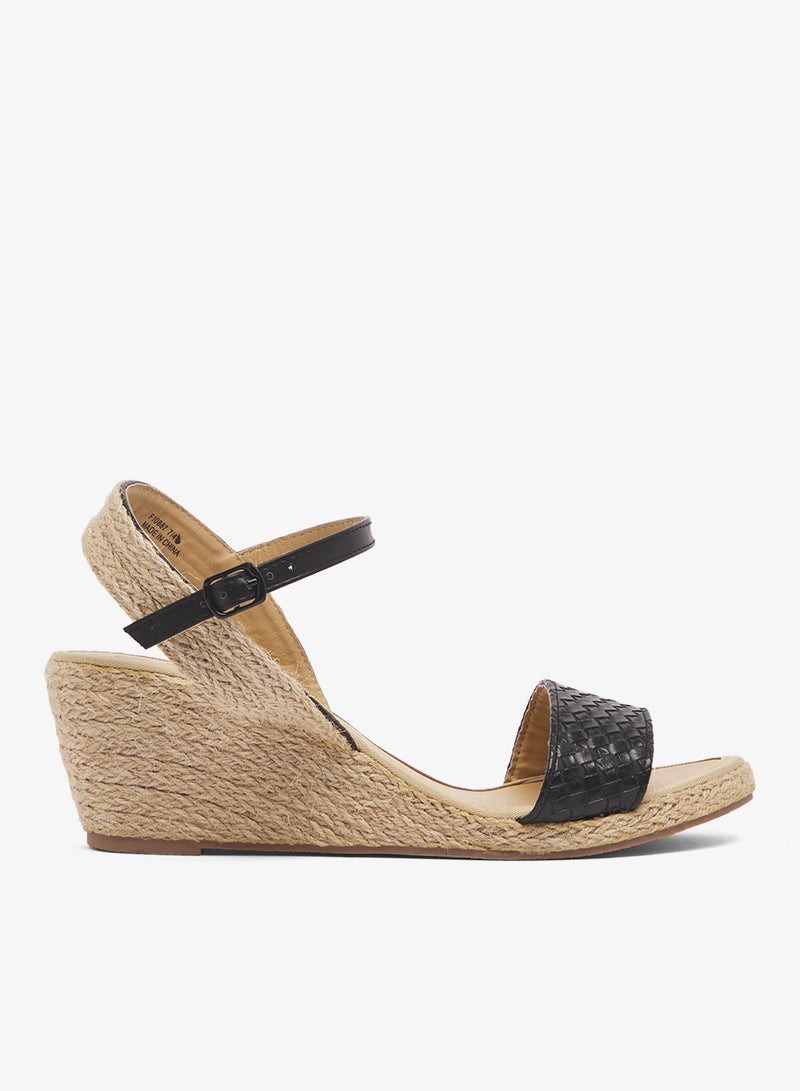 Savannah Collection Mid Wedged Casual Sandal - Image 1