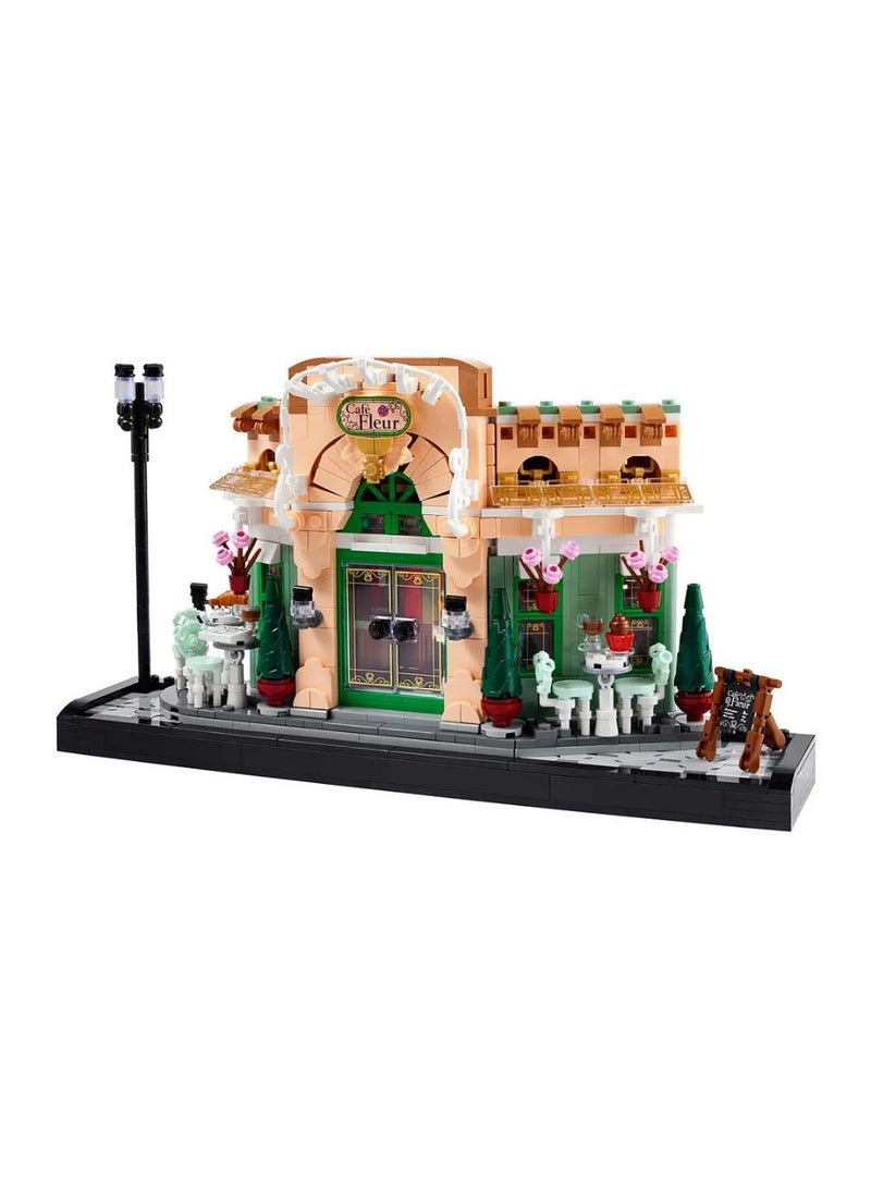 LEGO Icons French Café Building Set for Adults - incl. a Picturesque Facade, Hanging Flowerpots & Ornate Seating - Model Kit for Home or Office Desk Decor - DIY Gift Idea for Women & Men - 10362 - 1101 Pieces - Image 2