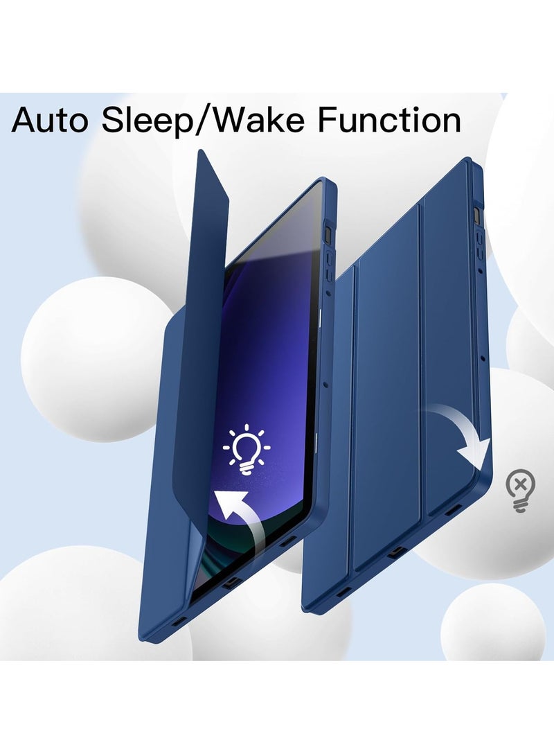 DUSALA Case for Samsung Galaxy Tab S9 11 Inch with S Pen Holder, Soft TPU Tri-Fold Stand Protective Tablet Cover, Support S Pen Charging, Auto Wake/Sleep - Image 5