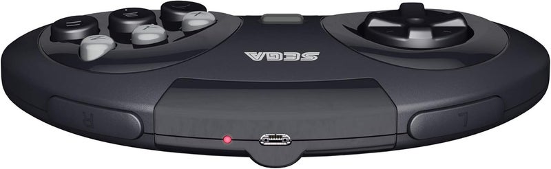 Retro Bit Sega Genesis 2.4 GHz Wireless Controller 8-Button Arcade Pad for Sega Genesis Original/Mini, Nintendo Switch, PC, Mac – Includes 2 Receivers & Storage Case - Black - Image 4