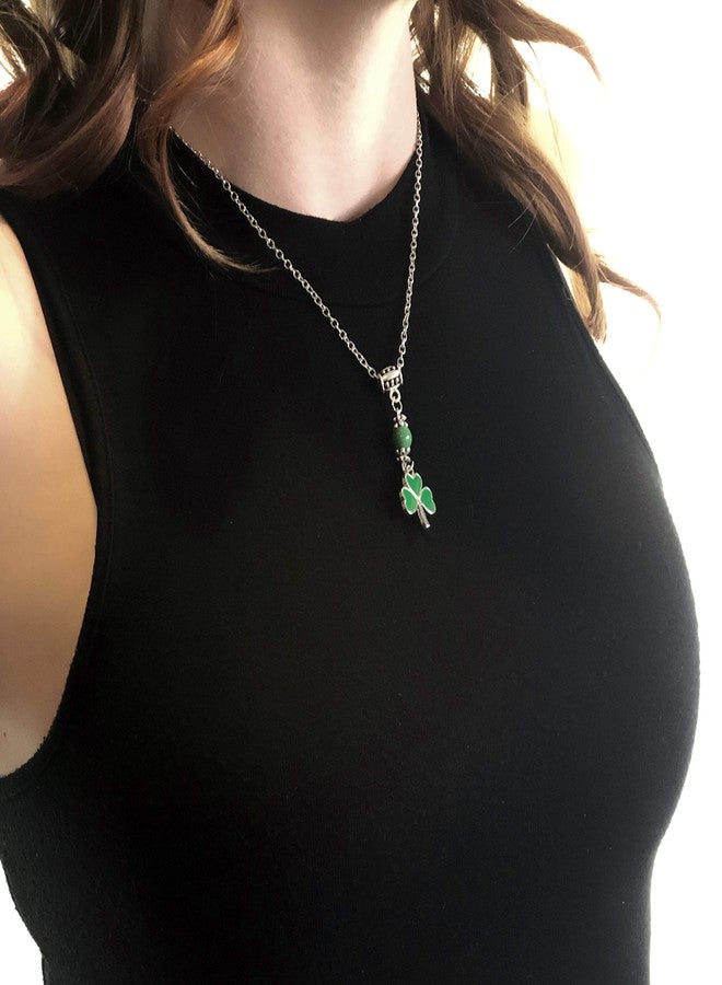 Soul Statement Shamrock Necklace for Women Saint Patrick's Day Jewelry Irish Celtic Accessories (Clover Y-Necklace) - Image 2