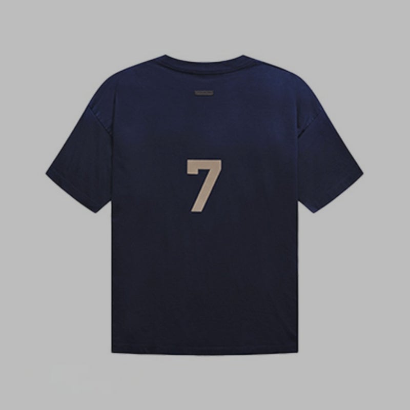 New Style ESS 7 Crewneck Men's Short-sleeved Muscle Fitness Brothers Summer Short-sleeved T-shirt Men's Base Shirt Trendy - Image 1