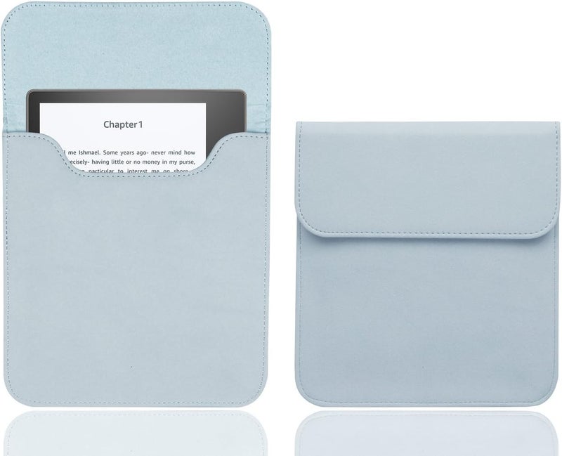 WALNEW 7'' Sleeve for Kindle Oasis - Protective Insert Sleeve Case Cover Bag Fits Kindle Oasis 10th Generation 2019 / 9th Generation 2017, Lightblue - Image 1
