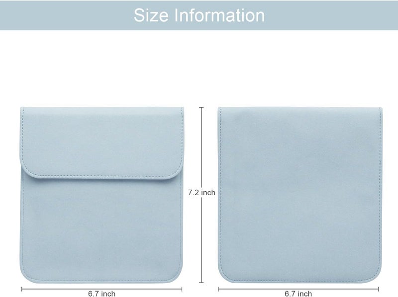 WALNEW 7'' Sleeve for Kindle Oasis - Protective Insert Sleeve Case Cover Bag Fits Kindle Oasis 10th Generation 2019 / 9th Generation 2017, Lightblue - Image 3